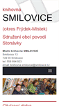Mobile Screenshot of knihovna.smilovice.cz